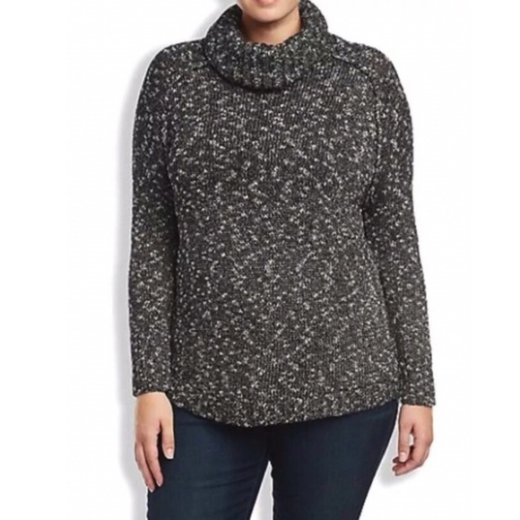 LUCKY BRAND Trapeze Marled Knit Sweater - Picture 4 of 10